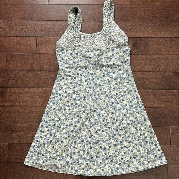 Up Front Vintage 90s Y2K Floral Mini Tank Dress S - Picture 5 of 9